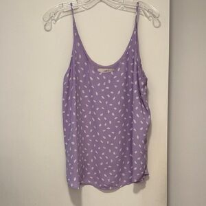 LOFT Lavender Patterned Camisole